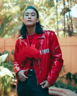 RED RIVIERA SHARKMOUTH CROSSBODY