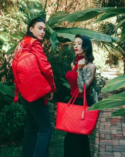 RED RIVIERA TOTE