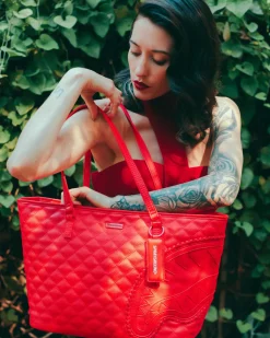 RED RIVIERA TOTE