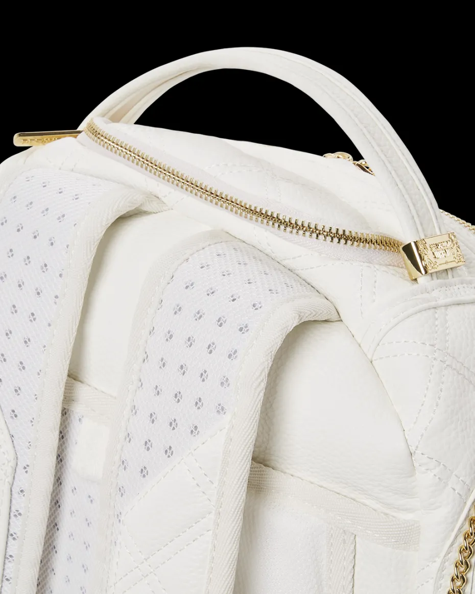 RIVIERA LE BLANC GOLD CHAIN SHARK BACKPACK (DLXV)