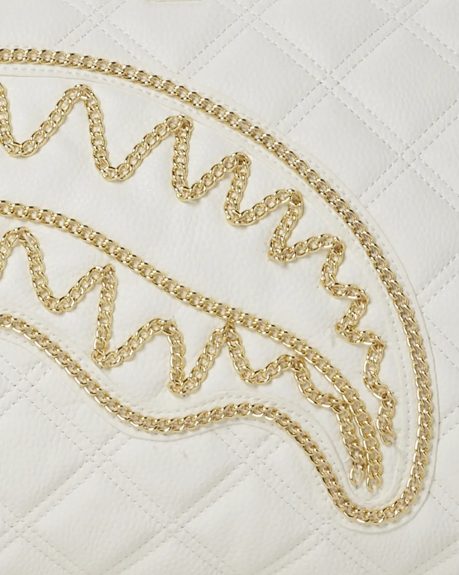 RIVIERA LE BLANC GOLD CHAIN SHARK DUFFLE