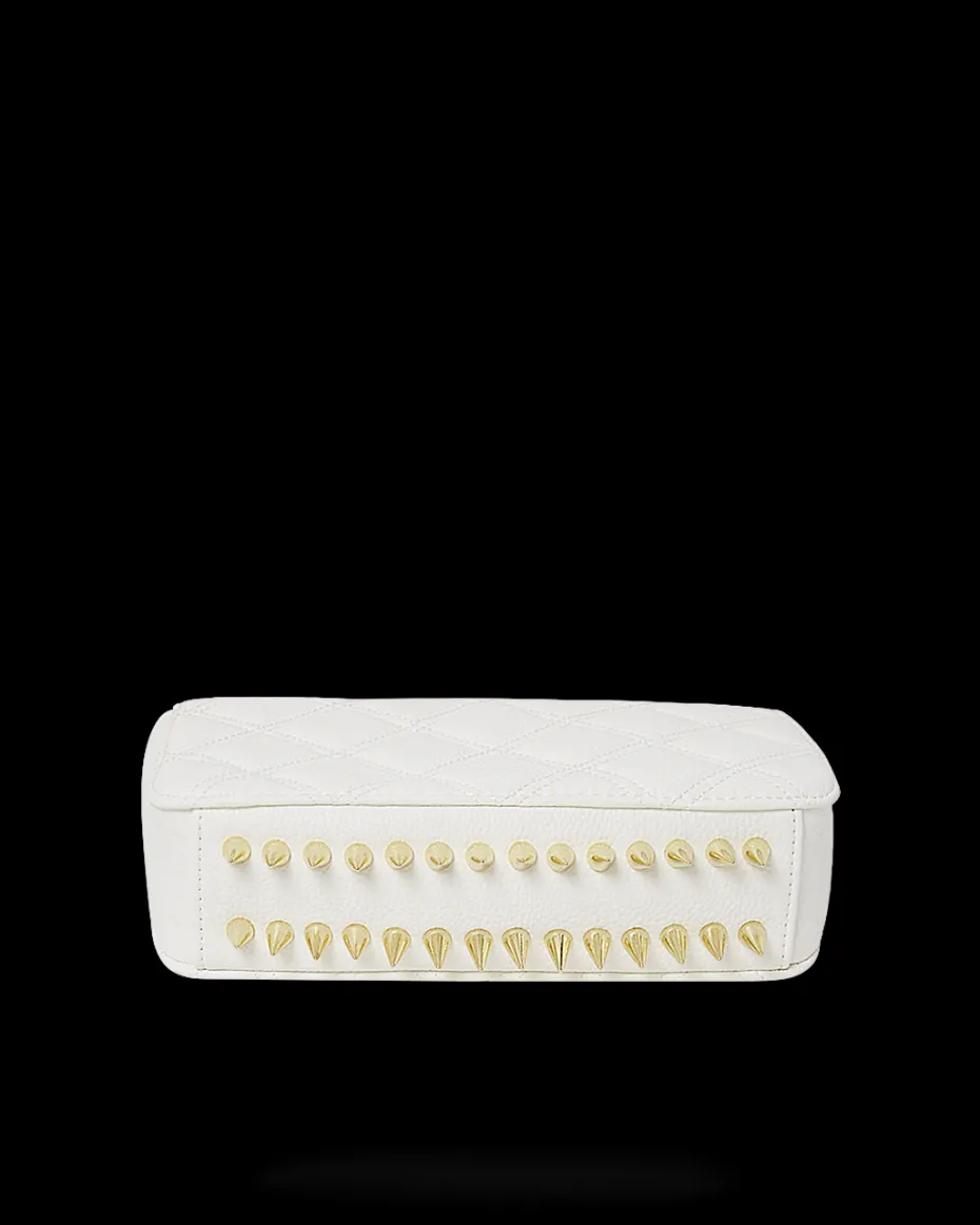 RIVIERA LE BLANC GOLD CHAIN SHARK HANDBAG
