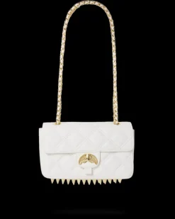 RIVIERA LE BLANC GOLD CHAIN SHARK HANDBAG