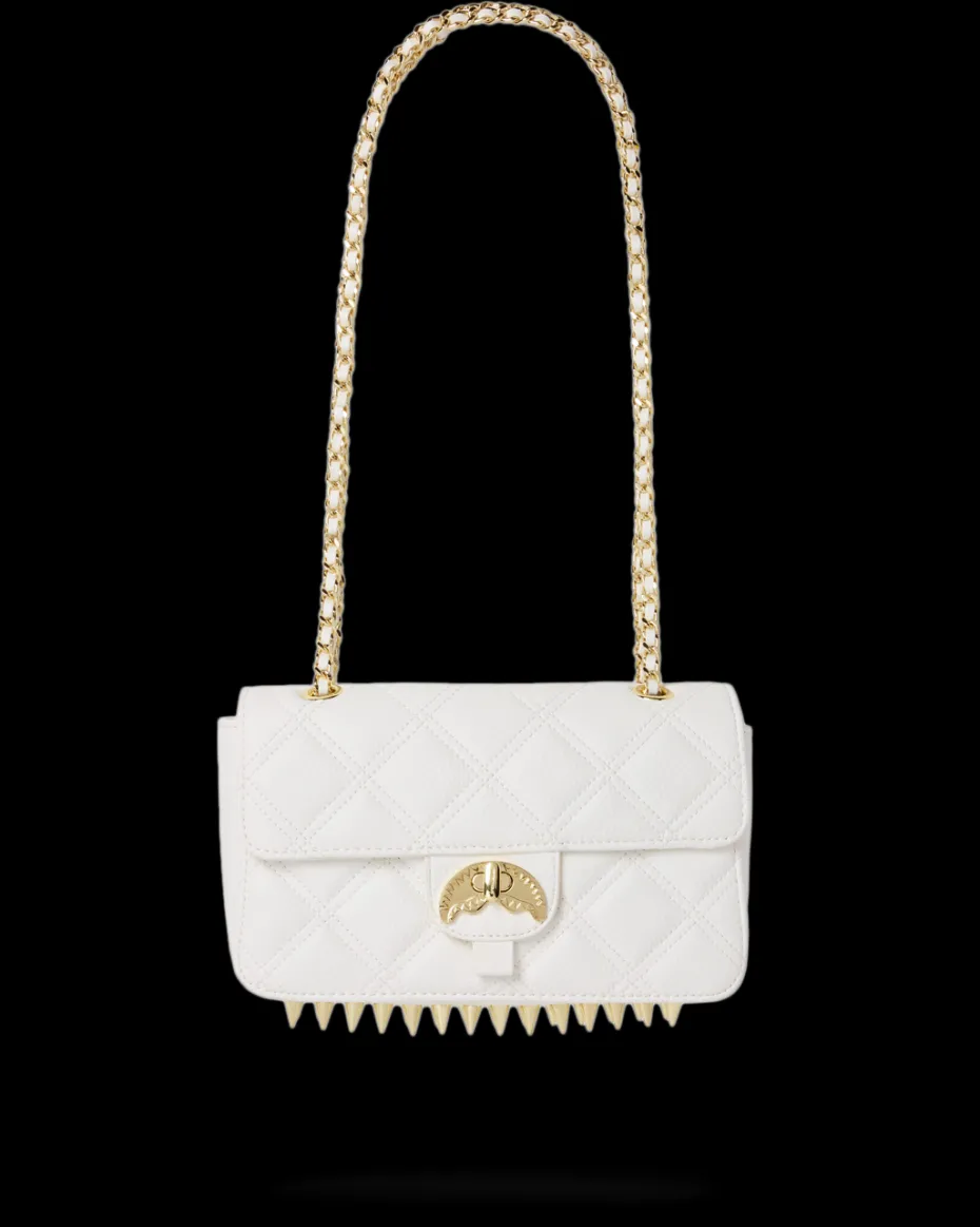 RIVIERA LE BLANC GOLD CHAIN SHARK HANDBAG