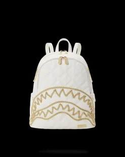 RIVIERA LE BLANC GOLD CHAIN SHARK SAVAGE BACKPACK