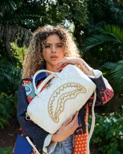 RIVIERA LE BLANC GOLD CHAIN SHARK MINI DUFFLE