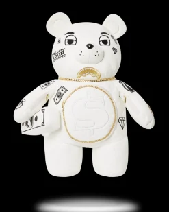 RIVIERA LE BLANC GOLD CHAIN MONEYBEAR TEDDYBEAR BACKPACK