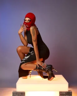 SHARK CENTRAL SKI MASK (RED)