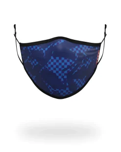 SHARK CHECK (BLUE) FACE MASK