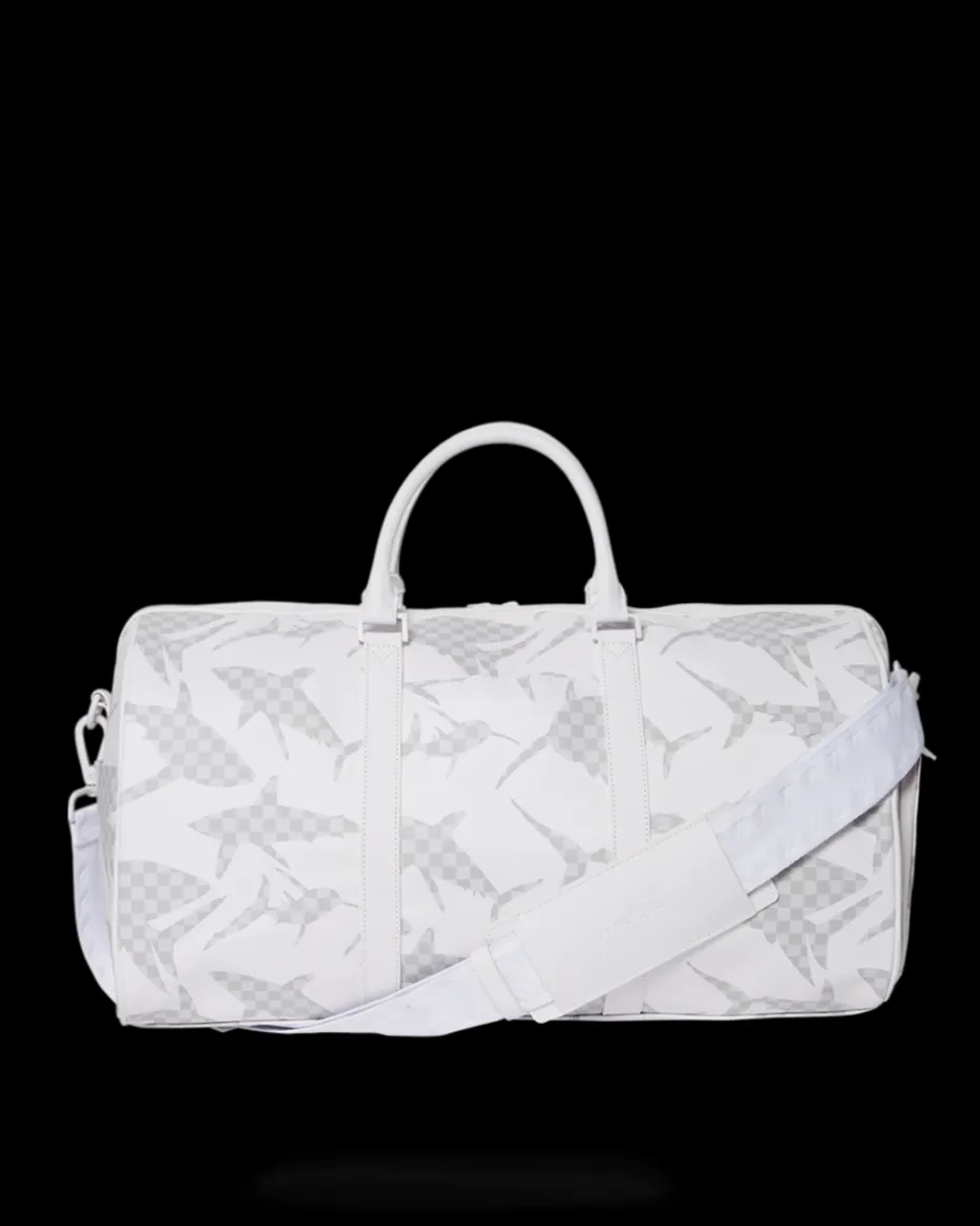 SHARK CHECK (WHITE) DUFFLE