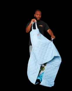 SHARK ISLAND PACKABLE BEACH MAT BLANKET WATER RESISTANT CONVERTIBLE TOTE