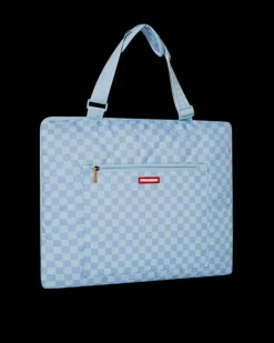 SHARK ISLAND PACKABLE BEACH MAT BLANKET WATER RESISTANT CONVERTIBLE TOTE