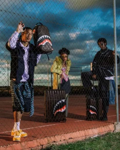 SHARKS IN PARIS BLUR EFFECT CARRY-ON LUGGAGE