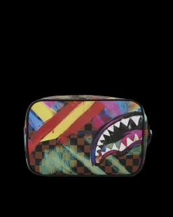 SHARKS IN PARIS CITY STREAKS TOILETRY BAG
