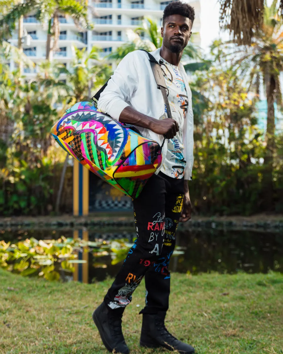SHARKS IN PARIS CITY STREAKS DUFFLE