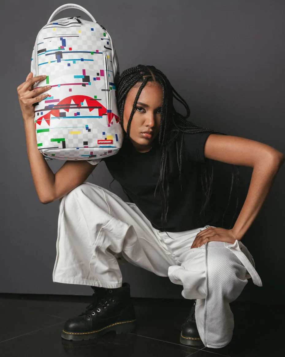 SHARKS IN PARIS GLITCH RIDER BACKPACK (DLXV)