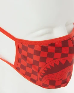 SHARKS IN PARIS (RED) FORM-FITTING MASK