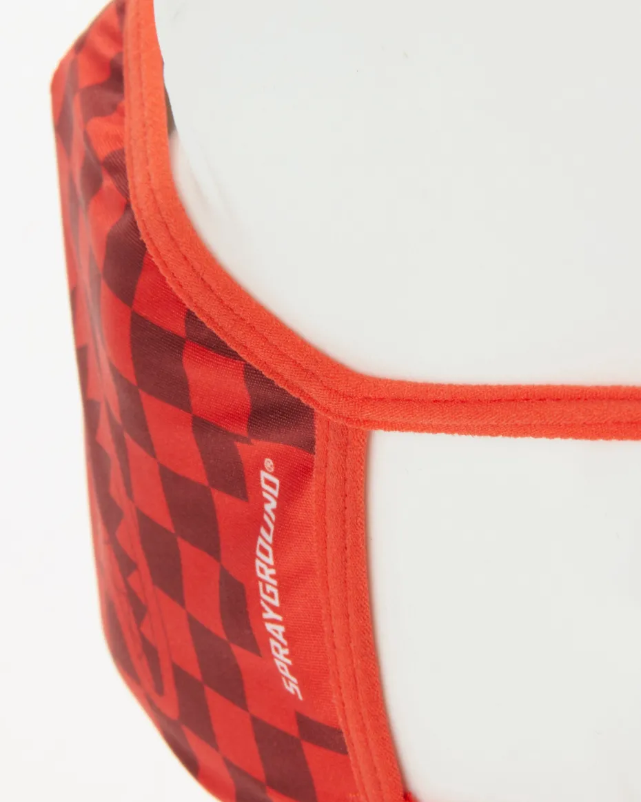 SHARKS IN PARIS (RED) FORM-FITTING MASK