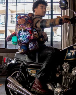 SHARKS IN PARIS THE RIZZ MONEYBEAR TEDDYBEAR BACKPACK