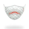 SHARKS IN PARIS (WHITE) FORM-FITTING MASK