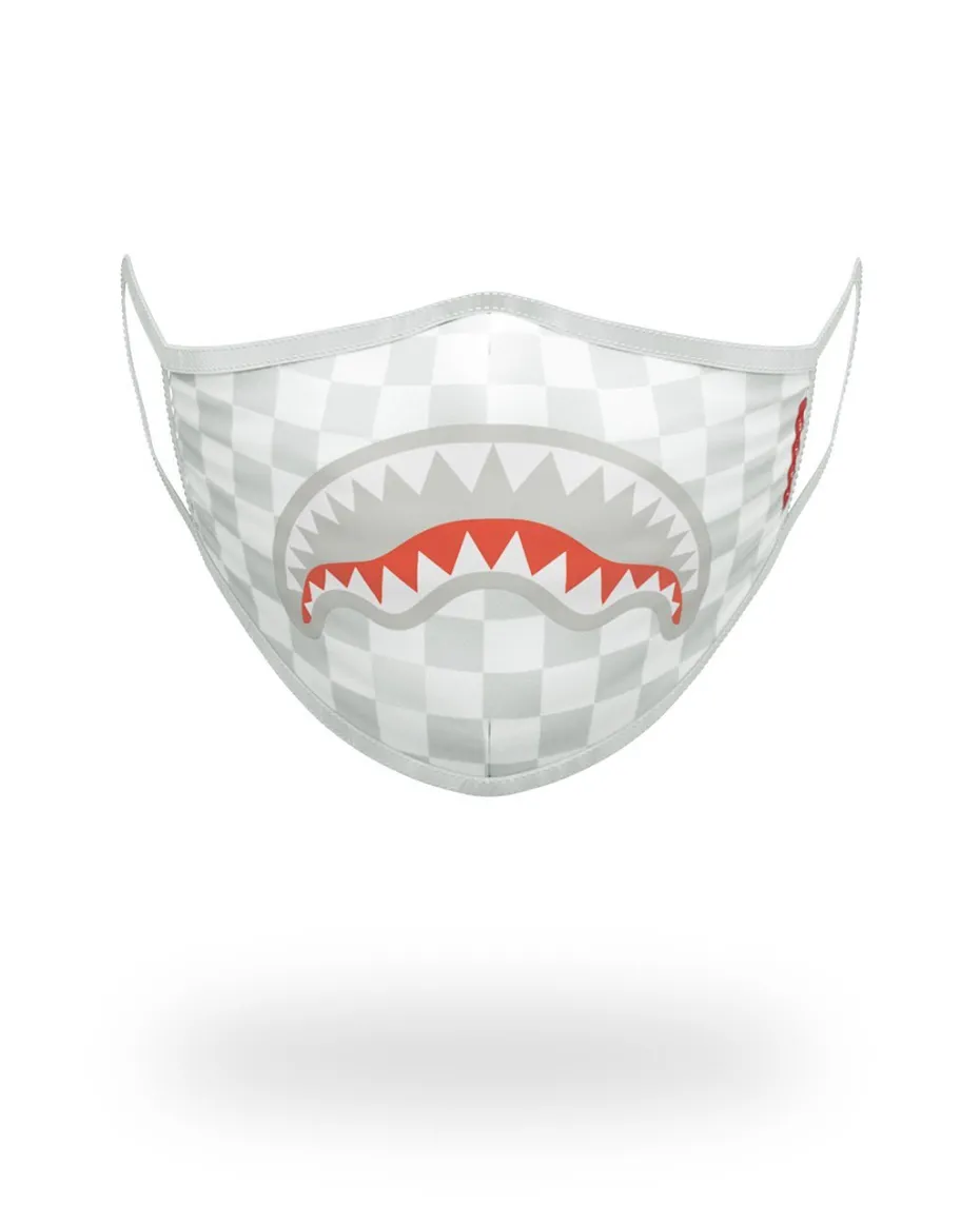 SHARKS IN PARIS (WHITE) FORM-FITTING MASK
