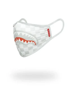 SHARKS IN PARIS (WHITE) FORM-FITTING MASK