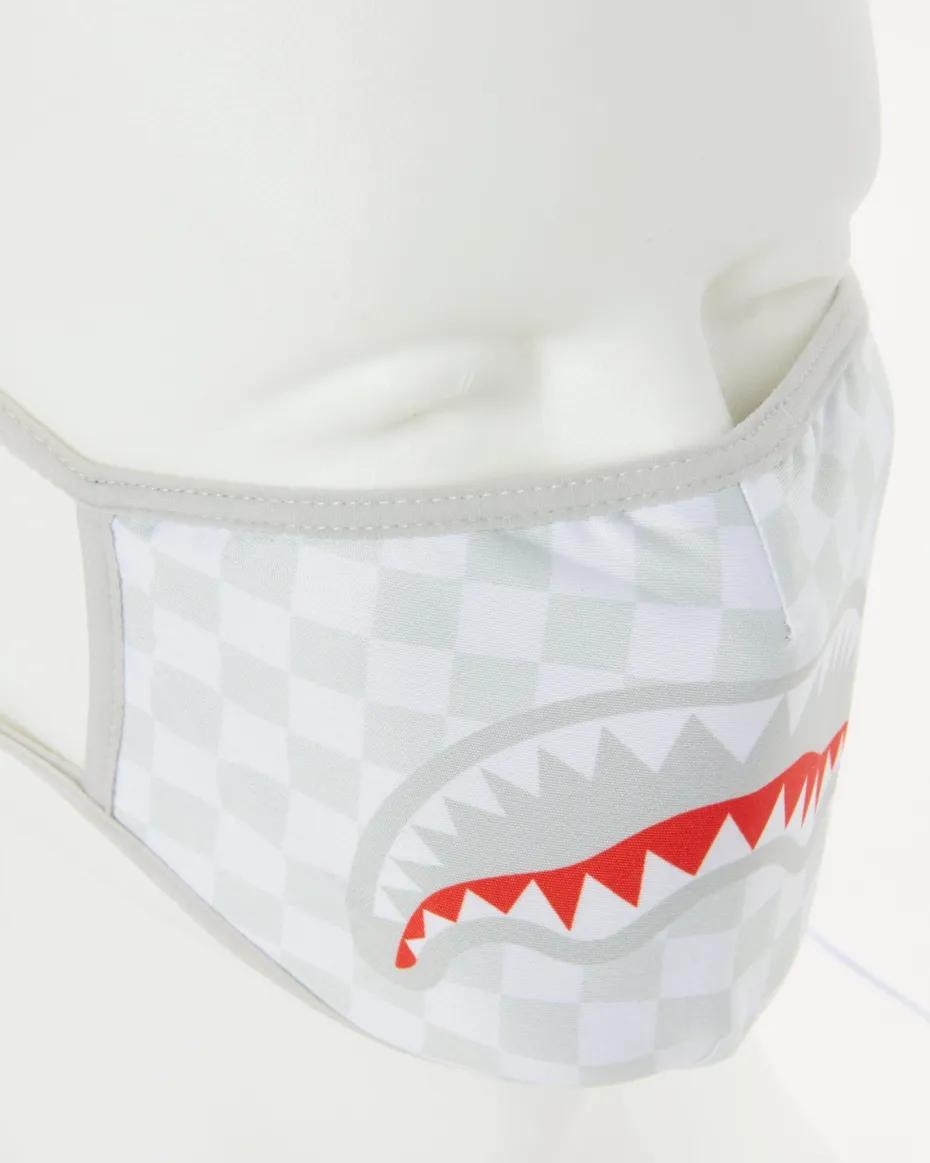 SHARKS IN PARIS (WHITE) FORM-FITTING MASK