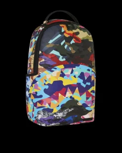 SLICED AND DICED CAMO BACKPACK