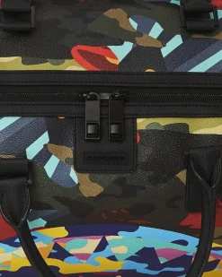SLICED AND DICED CAMO DUFFLE