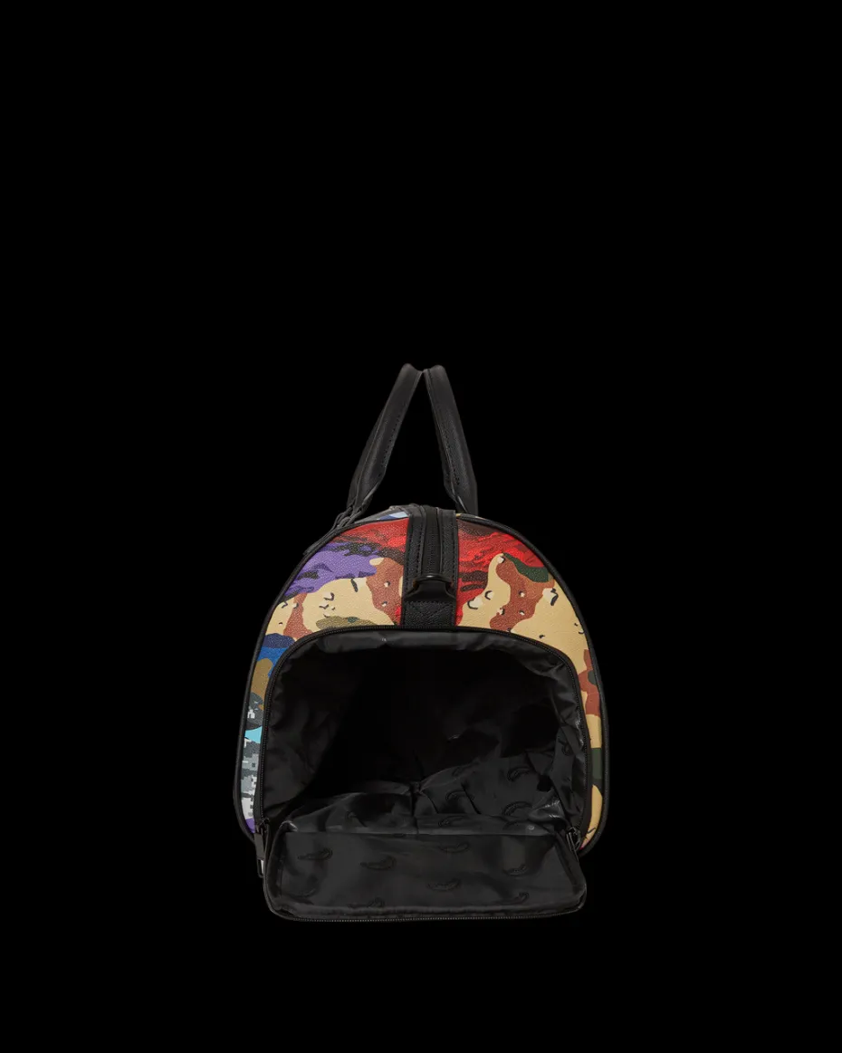 SLICED AND DICED CAMO DUFFLE