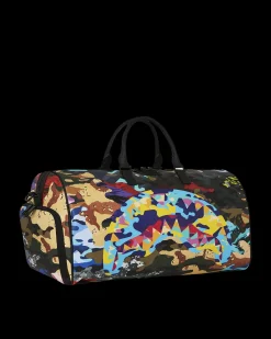 SLICED AND DICED CAMO DUFFLE