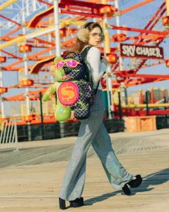 SLIME DIME MONEYBEAR TEDDYBEAR ON BACKPACK