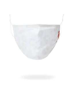 SNOW LEOPARD POLYESTER FACE MASK