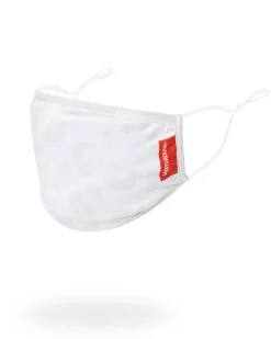 SNOW LEOPARD POLYESTER FACE MASK