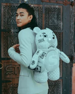 SPLIT THE CHECK (PEARL) MONEYBEAR TEDDYBEAR BACKPACK