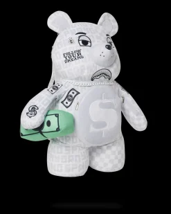 SPLIT THE CHECK (PEARL) MONEYBEAR TEDDYBEAR BACKPACK