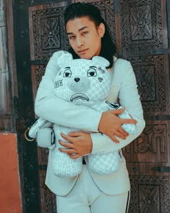 SPLIT THE CHECK (PEARL) MONEYBEAR TEDDYBEAR BACKPACK