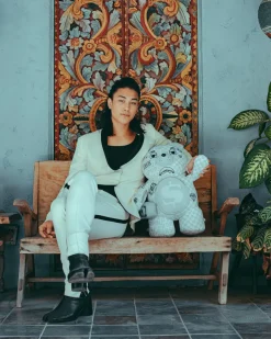 SPLIT THE CHECK (PEARL) MONEYBEAR TEDDYBEAR BACKPACK