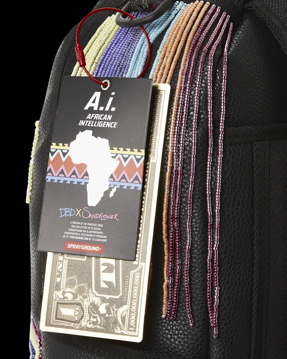 STAR RACER A.I.7 SANDFLOWER COLLAB BEADED BACKPACK