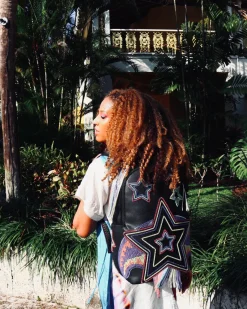 STAR RACER A.I.7 SANDFLOWER COLLAB BEADED BACKPACK