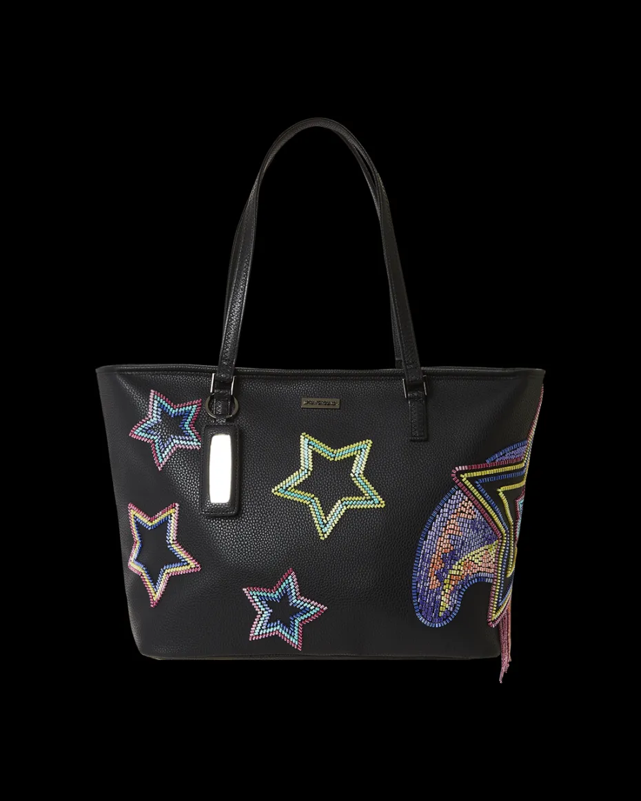 STAR RACER A.I.7 SANDFLOWER COLLAB BEADED TOTE