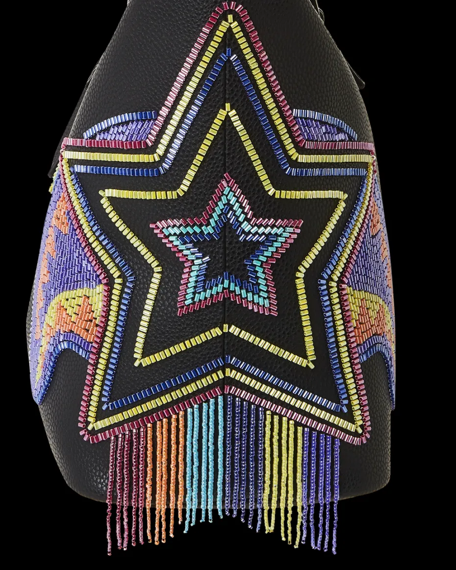 STAR RACER A.I.7 SANDFLOWER COLLAB BEADED TOTE