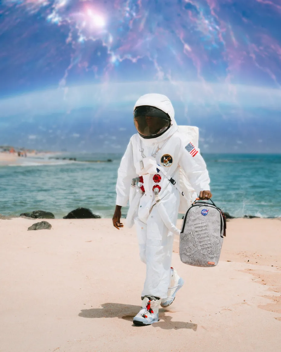 STEP INTO THE FUTURE - NASA COLLAB MOON SHARK 3D MOLDED