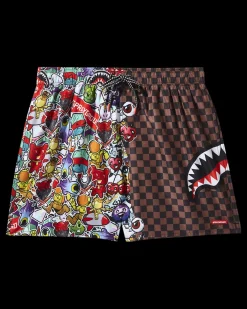 STICKER CREW SWIM SHORTS