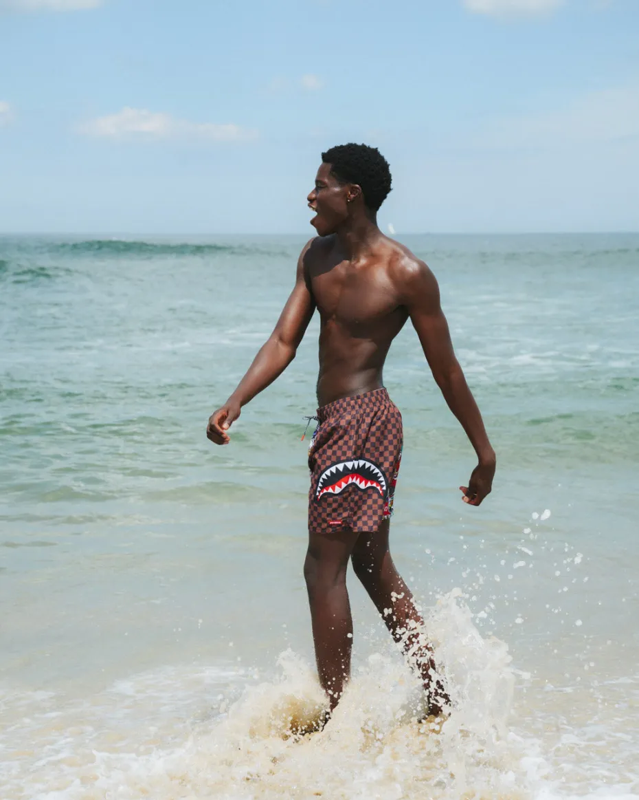 STICKER CREW SWIM SHORTS