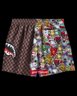 STICKER CREW SWIM SHORTS