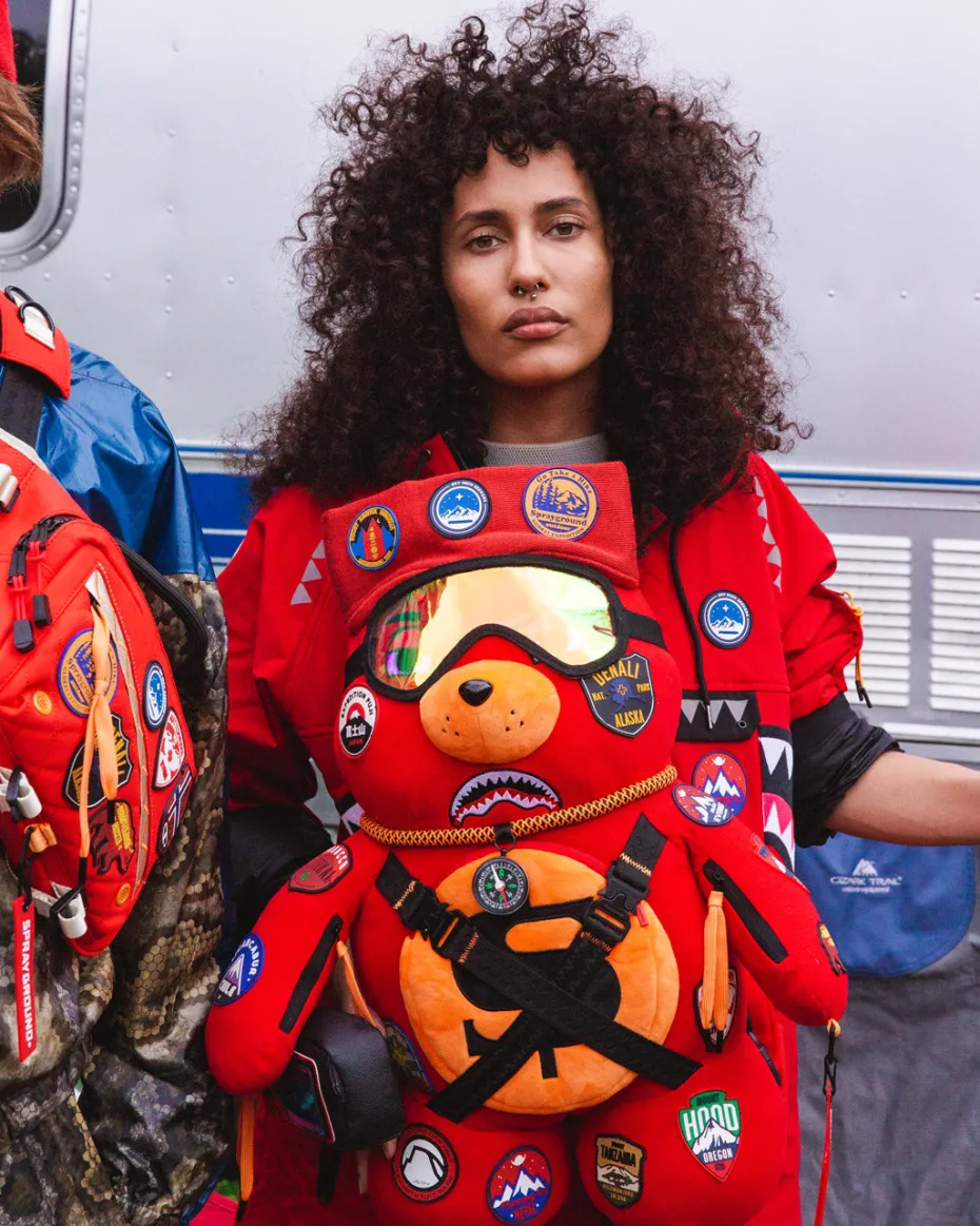 THE GLOBAL EXPEDITION MONEYBEAR TEDDYBEAR BACKPACK