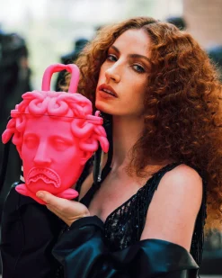 THE MET CANOVA MEDUSA HANDBAG (PINK)