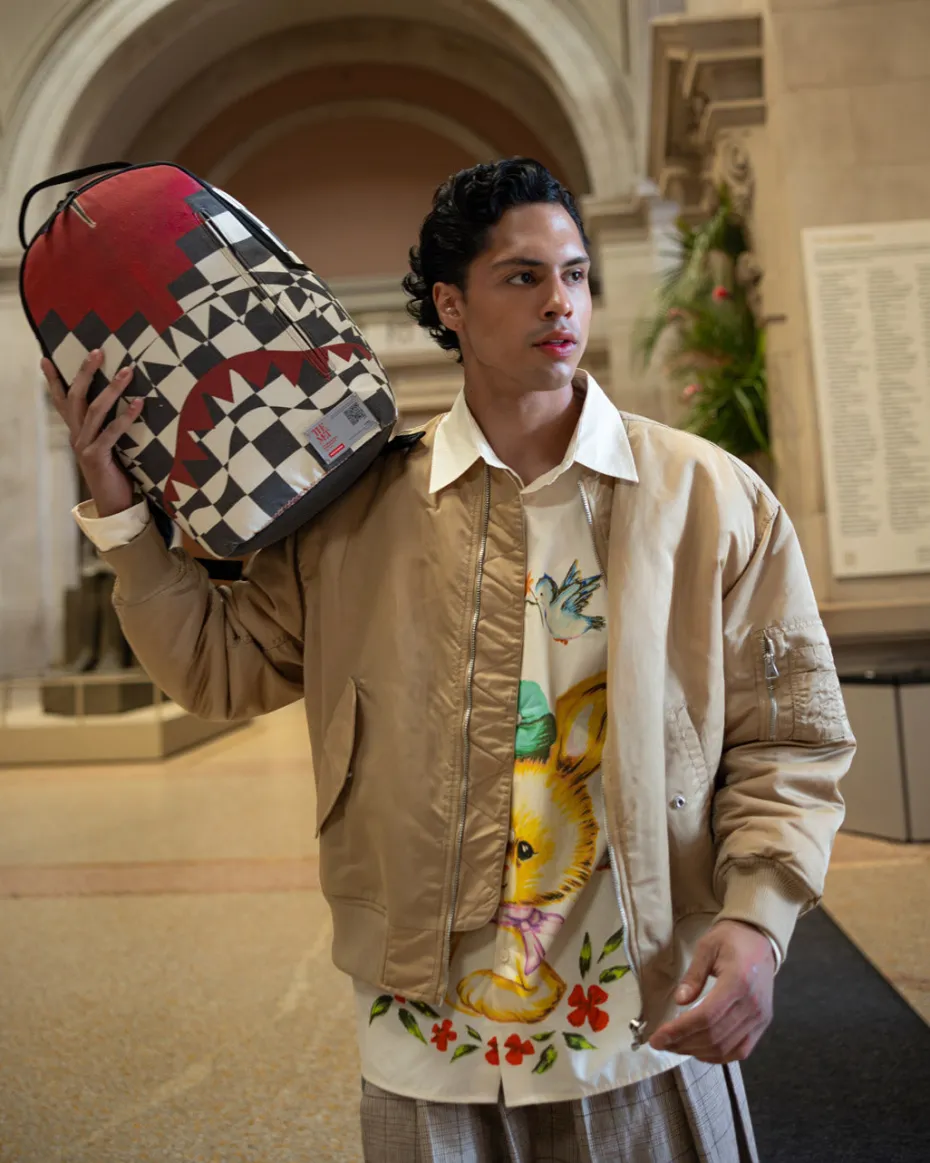 THE MET INCA CHECKERBOARD BACKPACK