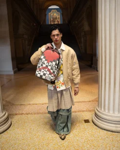 THE MET INCA CHECKERBOARD BACKPACK